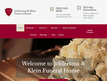 Tablet Screenshot of joldersma-klein.com